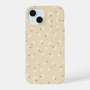 Étui de téléphone floral jaune