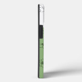Étui de téléphone floral vert et papillon (Verso / Droite)