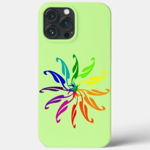 Étui de téléphone - Formes de feuilles Roue chroma