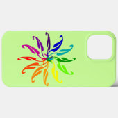 Étui de téléphone - Formes de feuilles Roue chroma (Verso (horizontal))
