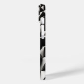 Étui de téléphone géométrique 3D blanc moderne - M (Verso / Gauche)