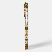 Étui de téléphone géométrique blanc luxe et margue (Verso / Gauche)