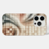 Étui de téléphone géométrique fluide 3D moderne -  (Verso (horizontal))