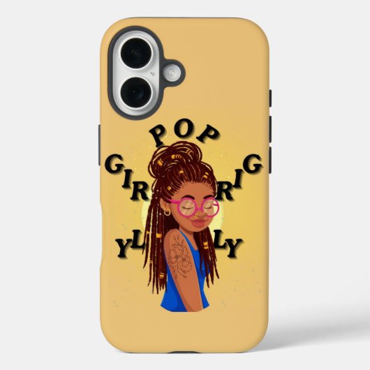 Étui de téléphone girly pop locs (Verso)