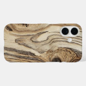 Étui de téléphone Grain de Bois Flotté Clair (Verso (horizontal))