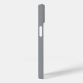 Étui de téléphone gris doux de luxe avec nom perso (Verso / Droite)