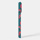 Étui de téléphone guépard boho sarcelle et lune ro (Côté droit)