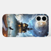 Étui de téléphone Halloween Chat Noir Mystérieux (Verso (horizontal))