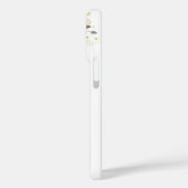 Étui de téléphone Initial Plus Nom & Fleurs Design (Verso / Gauche)