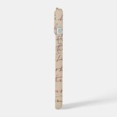 Étui de téléphone iphone avec lettre écrite à la m (Côté gauche)