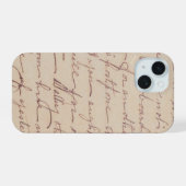 Étui de téléphone iphone avec lettre écrite à la m (Verso Horizontal)