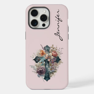 Étui de téléphone iPhone Croix chrétienne personna