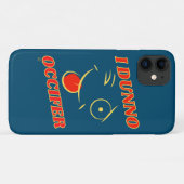 étui de téléphone iPhone drôle "I DUNNO..." (Dos (Horizontal))