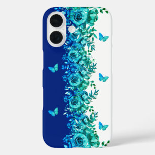 Étui de téléphone Jardin Papillon Bleu