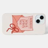 Étui de téléphone Jésus t'aime (Verso (horizontal))