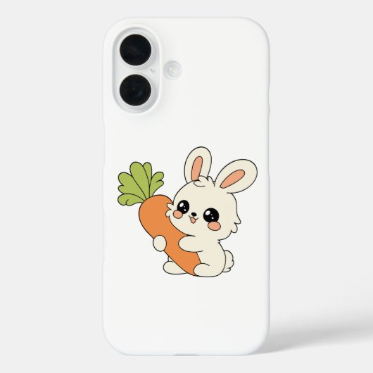 Étui de téléphone Lapin Mignon Carotte (Verso)