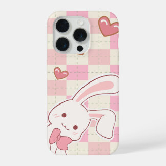Étui de téléphone Lapin Rose Mignon | Cœur de Lapi