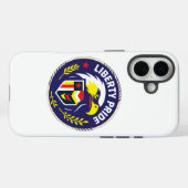 Étui de téléphone Liberty Pride Eagle Emblem – Pat (Verso (horizontal))