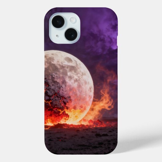 Étui de téléphone Lune de lave (Verso)