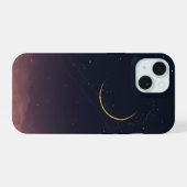 Étui de téléphone Lune Étoilée Croissant Céleste (Verso Horizontal)