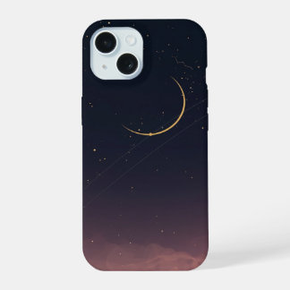Étui de téléphone Lune Étoilée Croissant Céleste