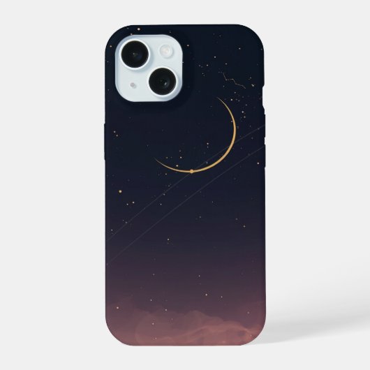 Étui de téléphone Lune Étoilée Croissant Céleste (Verso)