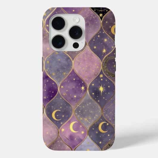 Étui de téléphone Lune Mystique – Conception céles (Verso)