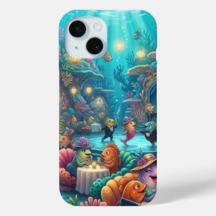 Étui de téléphone magique de vie marine sous-marin