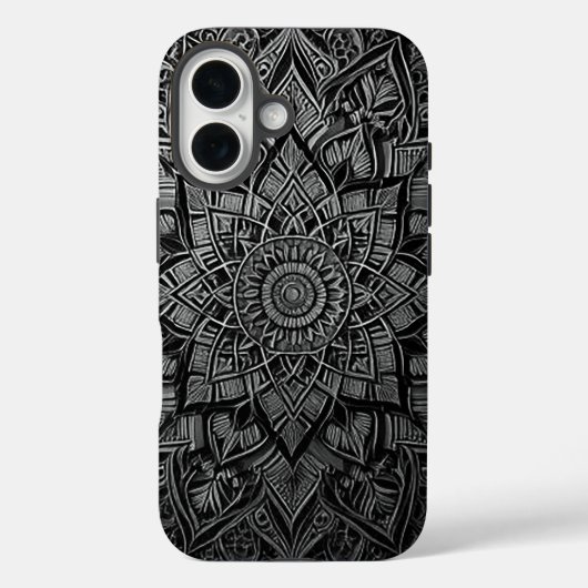 Étui de téléphone mandala élégant (Verso)