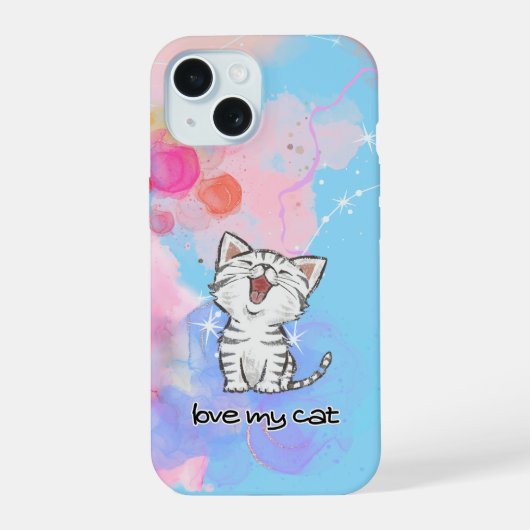 Étui de téléphone mignon chat (Verso)