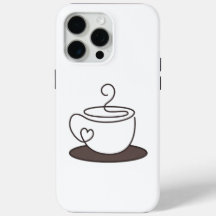 Étui de téléphone minimal pour café