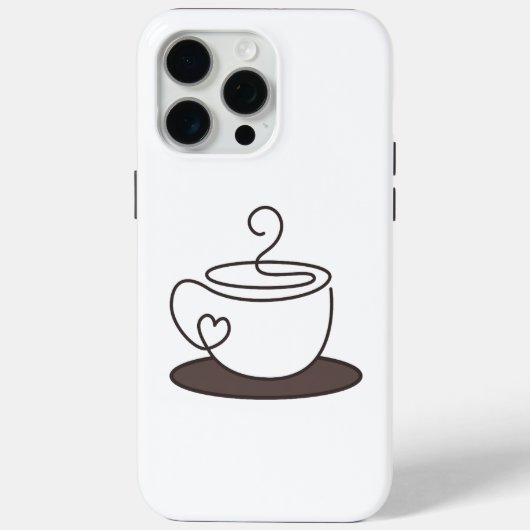 Étui de téléphone minimal pour café (Verso)