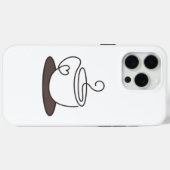 Étui de téléphone minimal pour café (Verso (horizontal))