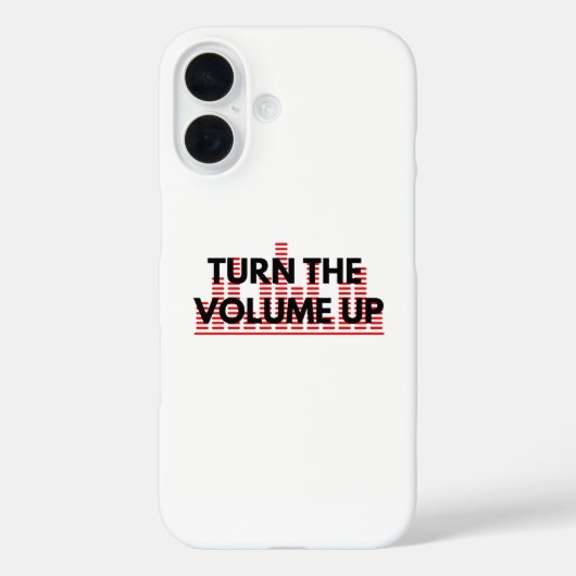 Étui de téléphone minimal Turn The Volume Up (Verso)