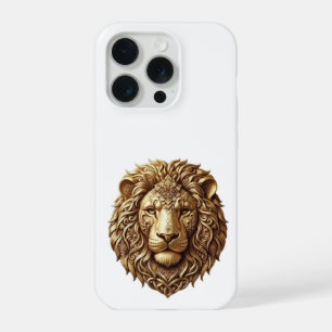 Étui de téléphone minimaliste à tête de lion majes