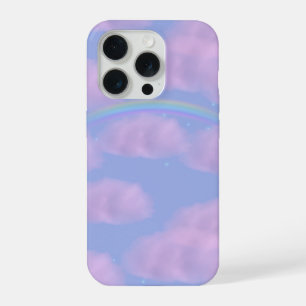 Étui de téléphone mobile Nuages roses et Arc-en-ci