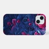 Étui de téléphone mockup iPhone avec texture flora (Verso Horizontal)