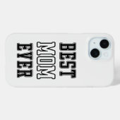 Étui de téléphone moderne noir et blanc propre | m (Verso (horizontal))