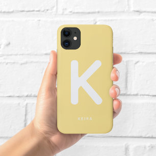 Étui de téléphone Monogramme Jaune Beurre