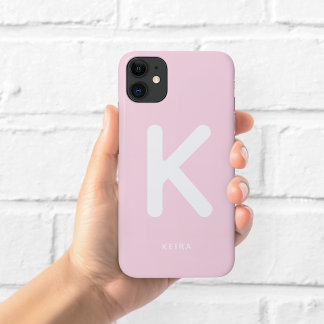 Étui de téléphone Monogramme Rose Bébé