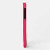 Étui de téléphone Monogramme Rouge Cerise (Dos/Gauche)