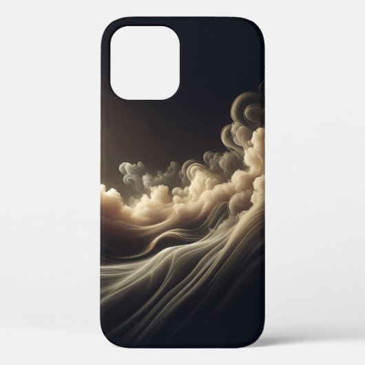 Étui de téléphone Nébuleuse dorée abstraite poussi (Verso)