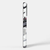 Étui de téléphone Ninja Cramoisi (Verso / Droite)