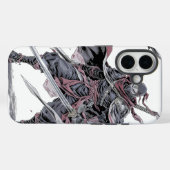 Étui de téléphone Ninja Cramoisi (Verso (horizontal))