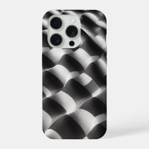 Étui de téléphone Op-Art noir et blanc moderne - A