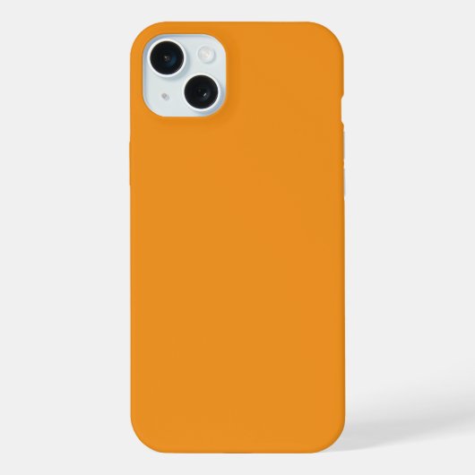 Étui de téléphone orange chaud et vibrant (Verso)