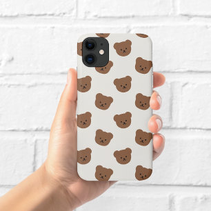 Étui de téléphone Ours en peluche marron