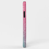 ÉTUI DE TÉLÉPHONE PAILLETÉ ROSE (Dos/Droite)