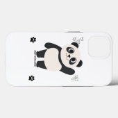 Étui de téléphone Panda Mignon — Juste en train de (Verso (horizontal))