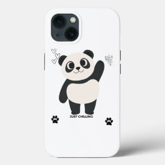 Étui de téléphone Panda Mignon — Juste en train de